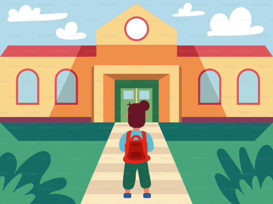 Students in uniform standing at Dayanand Bal Niketan campus - trusted service providers near me